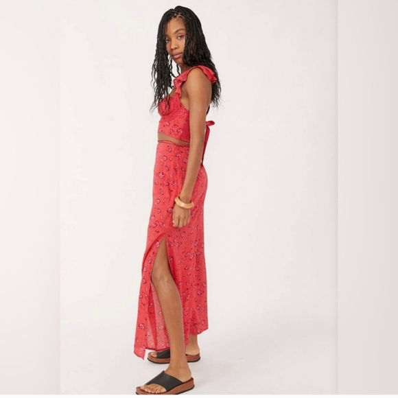 Free People Bijou Skirt Set - Cherry Combo - Picture 14 of 16